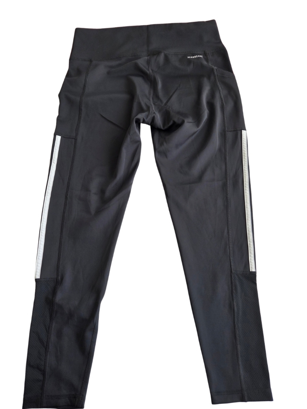 adidas Women's 3-Stripe Tight with Mesh Size L Gray - Picture 4 of 6